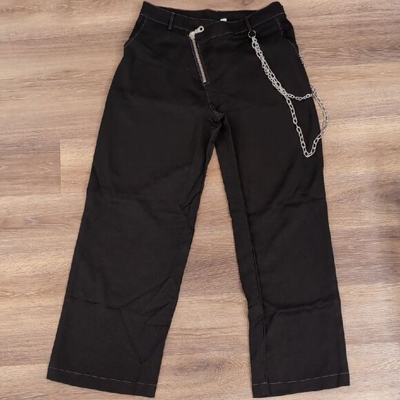 The Ragged Priest The Drop Out Wide Leg Chains Pants Sz 12 NWT - Picture 2 of 12